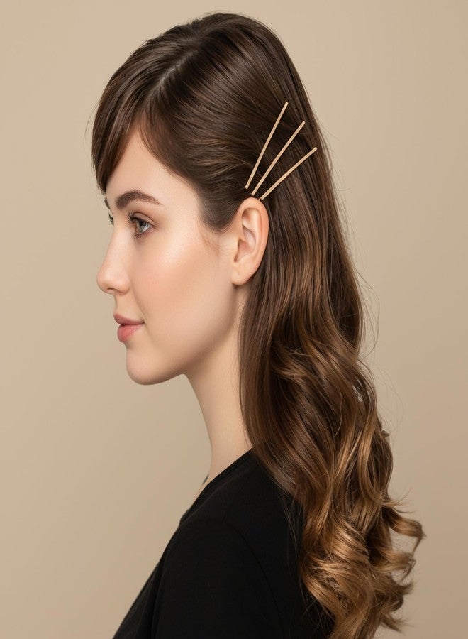 Ymapinc 40Pcs Large Bobby Pins for Women - 3.35inch Long Non-Slip Decorative Metal Clips for Thick Hair Style Holder, Wedding Daily Wear - Gold+Silver - Image 4